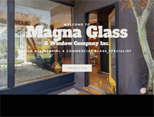 Tablet Screenshot of magnaglassinc.com